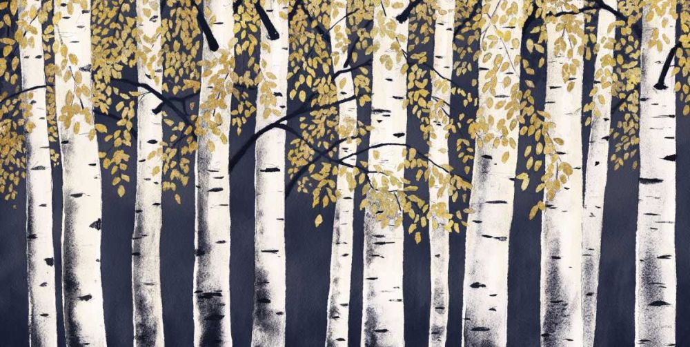 Fresh Forest Indigo Gold art print by James Wiens for $57.95 CAD
