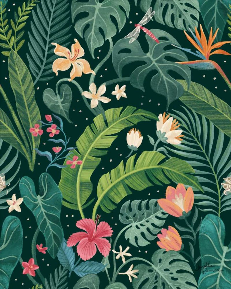 Jungle Love Pattern I art print by Janelle Penner for $57.95 CAD