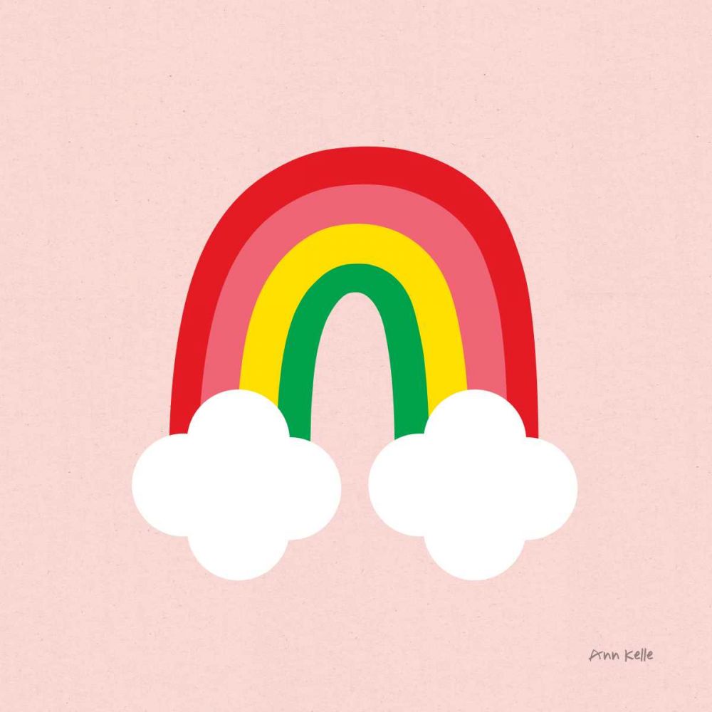 Bright Rainbow II art print by Ann Kelle for $57.95 CAD