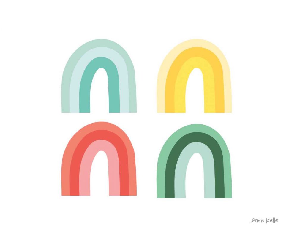 Rainbow Colors II art print by Ann Kelle for $57.95 CAD