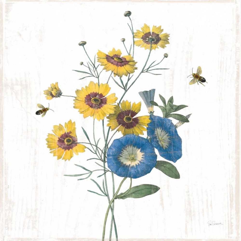 White Barn Flowers VIII Sq art print by Sue Schlabach for $57.95 CAD