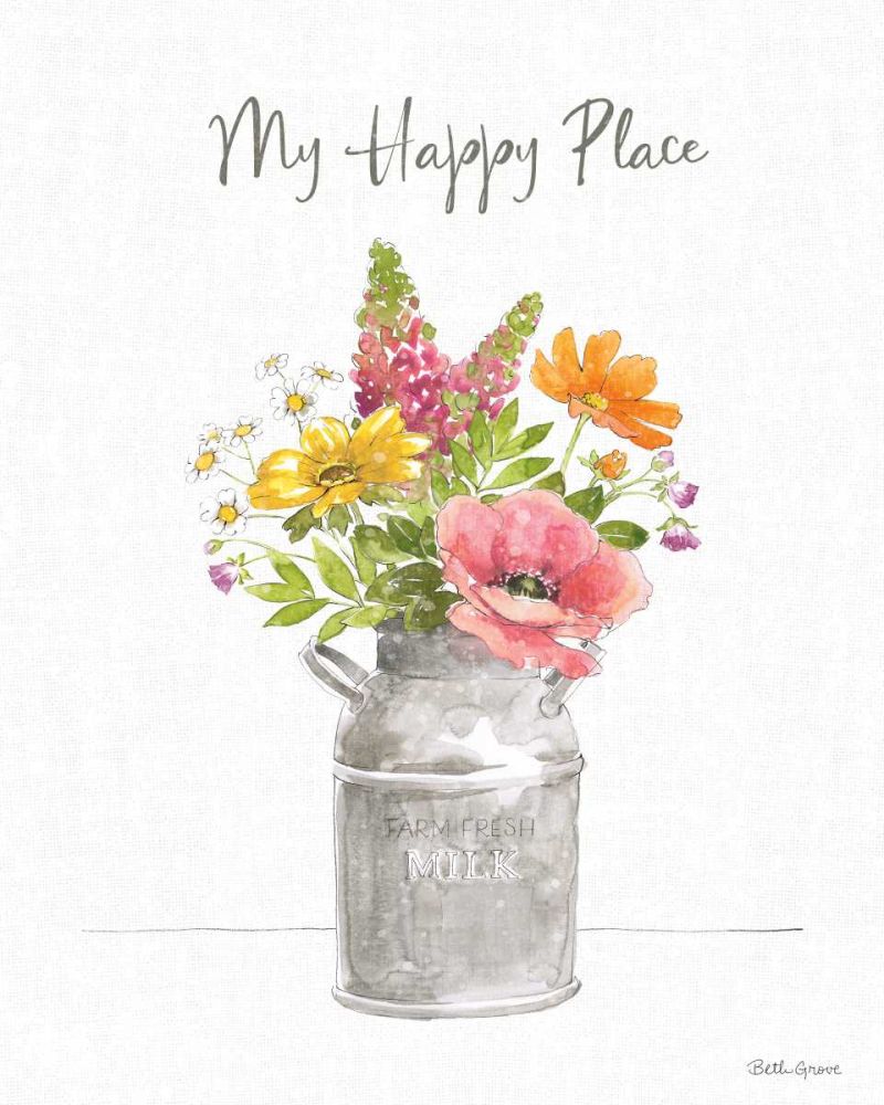 Farmhouse Floral VIII art print by Beth Grove for $57.95 CAD