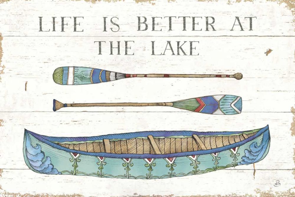 Lake Sketches II Color art print by Daphne Brissonnet for $57.95 CAD