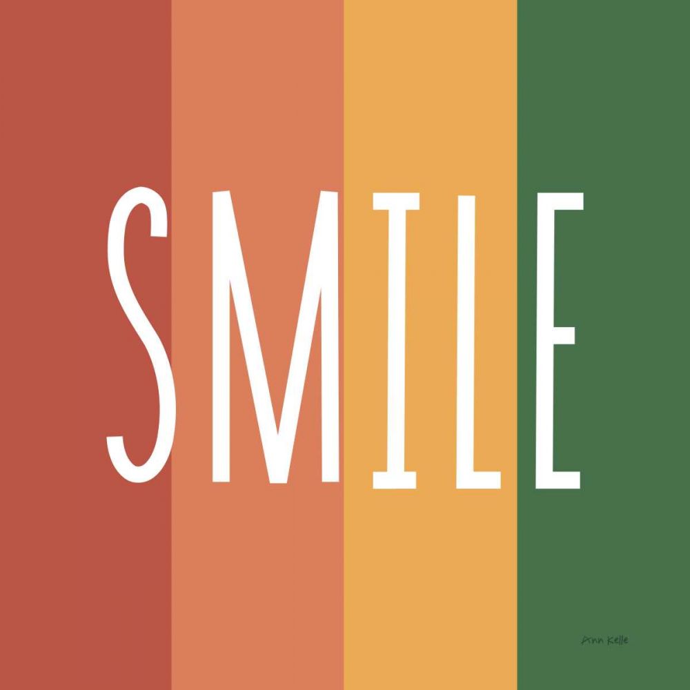 Smile Rainbow Retro art print by Ann Kelle for $57.95 CAD