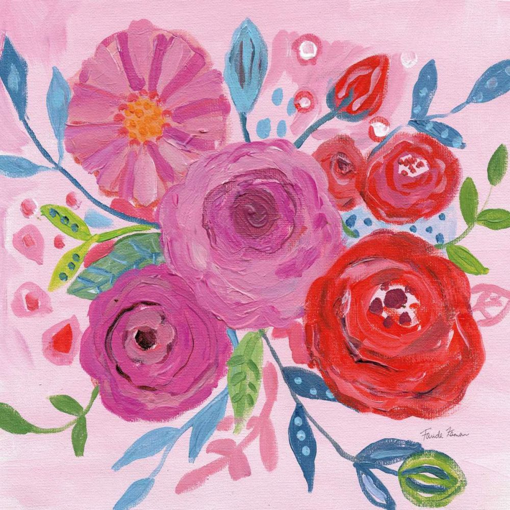 Floral Burst I art print by Farida Zaman for $57.95 CAD