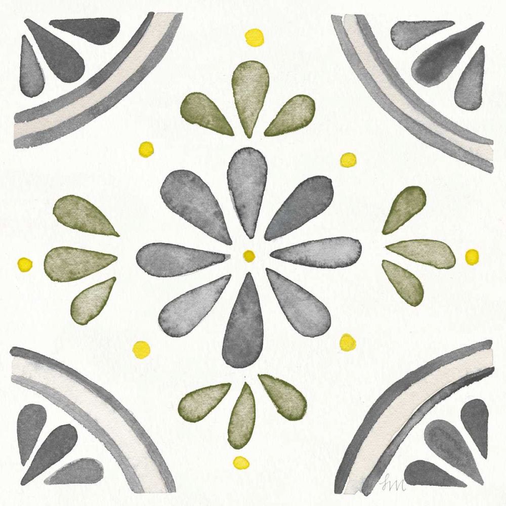 Garden Getaway Tile I Gray Green art print by Laura Marshall for $57.95 CAD