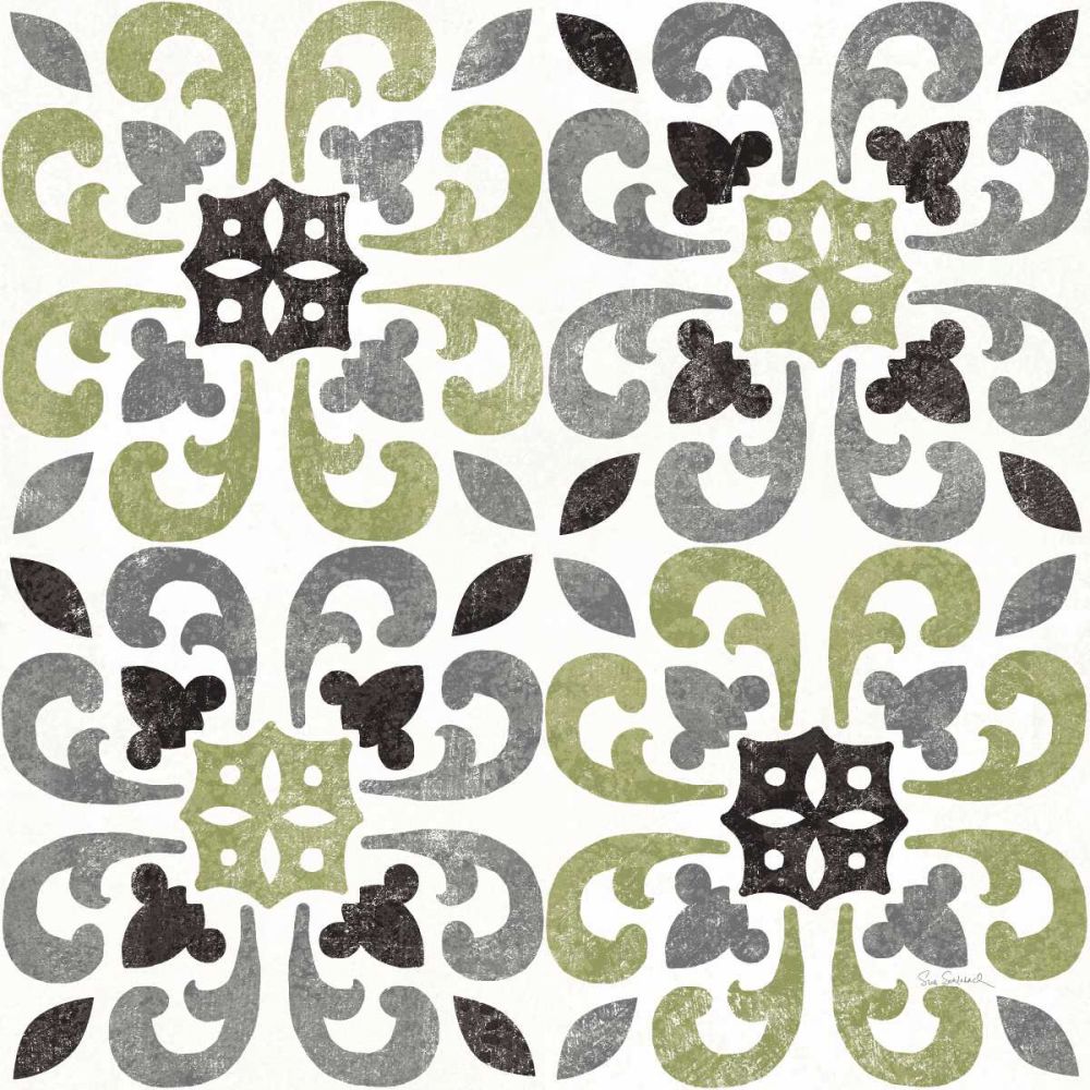 Classic Citrus Pattern IV Black art print by Sue Schlabach for $57.95 CAD