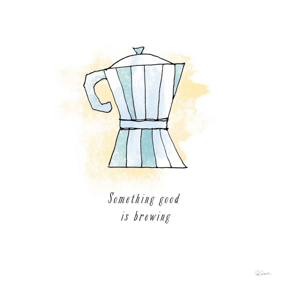 Good Brew I Black Text art print by Sue Schlabach for $57.95 CAD