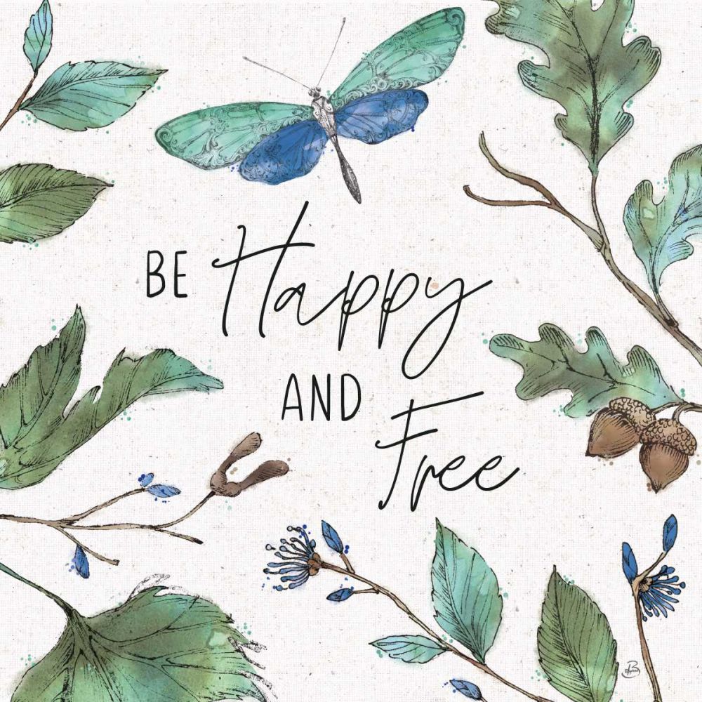 Outdoor Beauties Color I Be Happy and Free art print by Daphne Brissonnet for $57.95 CAD