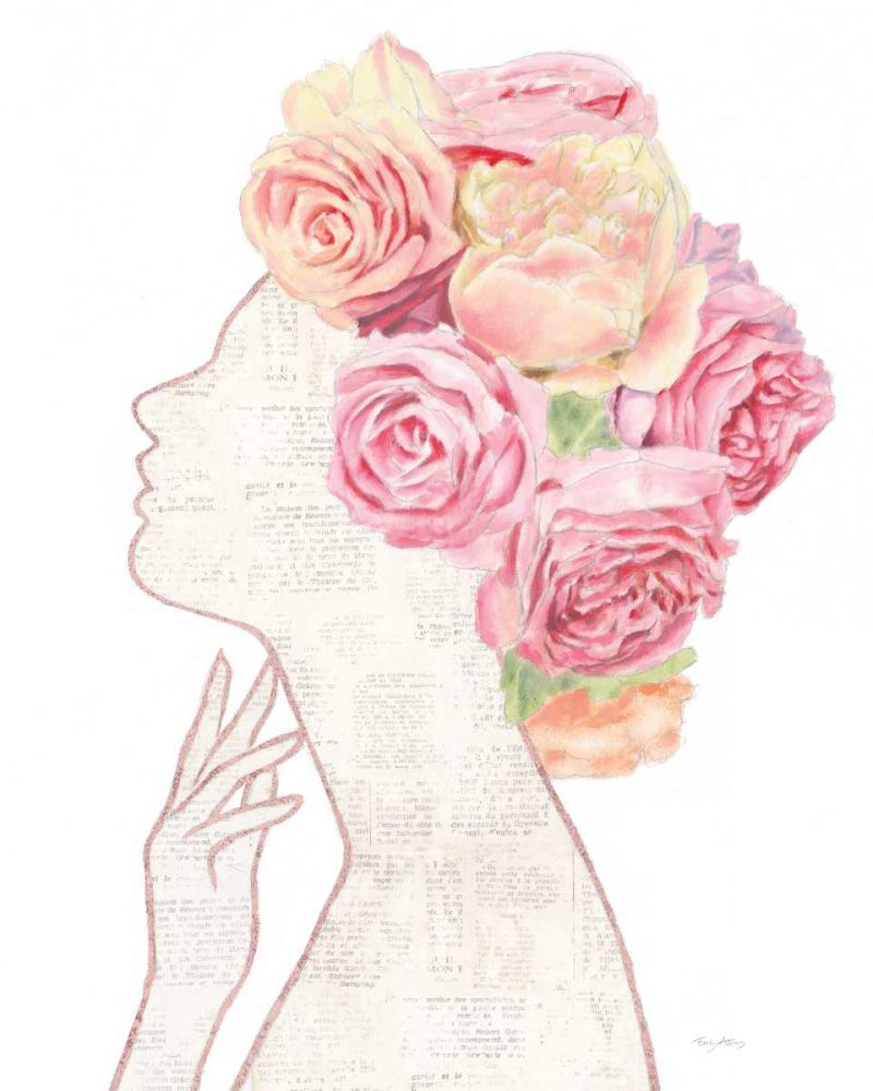 She Dreams of Roses II Gold art print by Emily Adams for $57.95 CAD