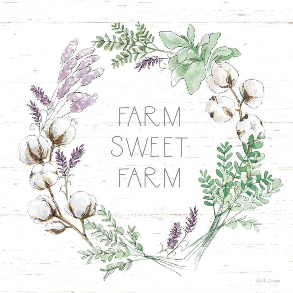 Farmhouse Cotton VIII Sage art print by Beth Grove for $57.95 CAD