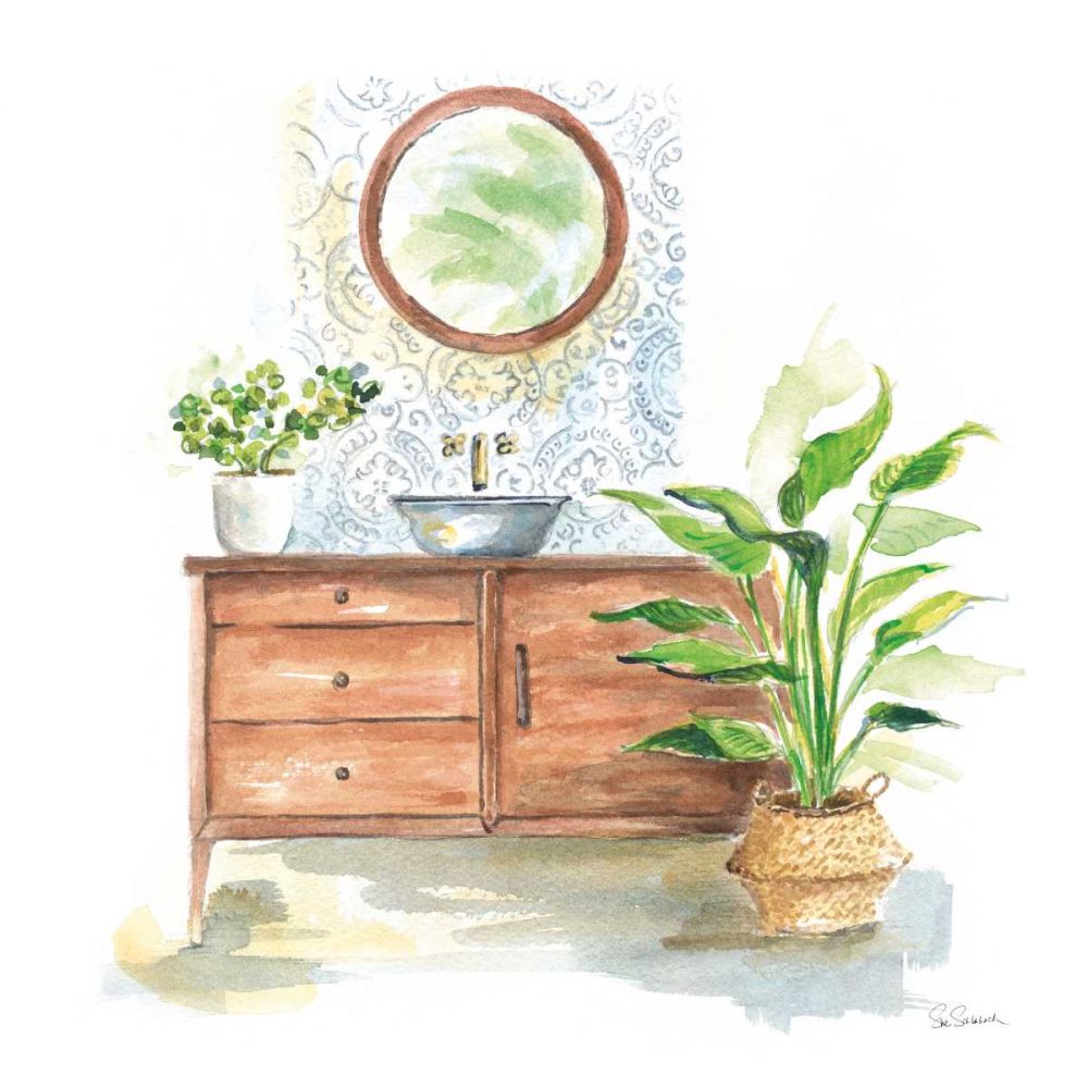 Greenery Bath I art print by Sue Schlabach for $57.95 CAD