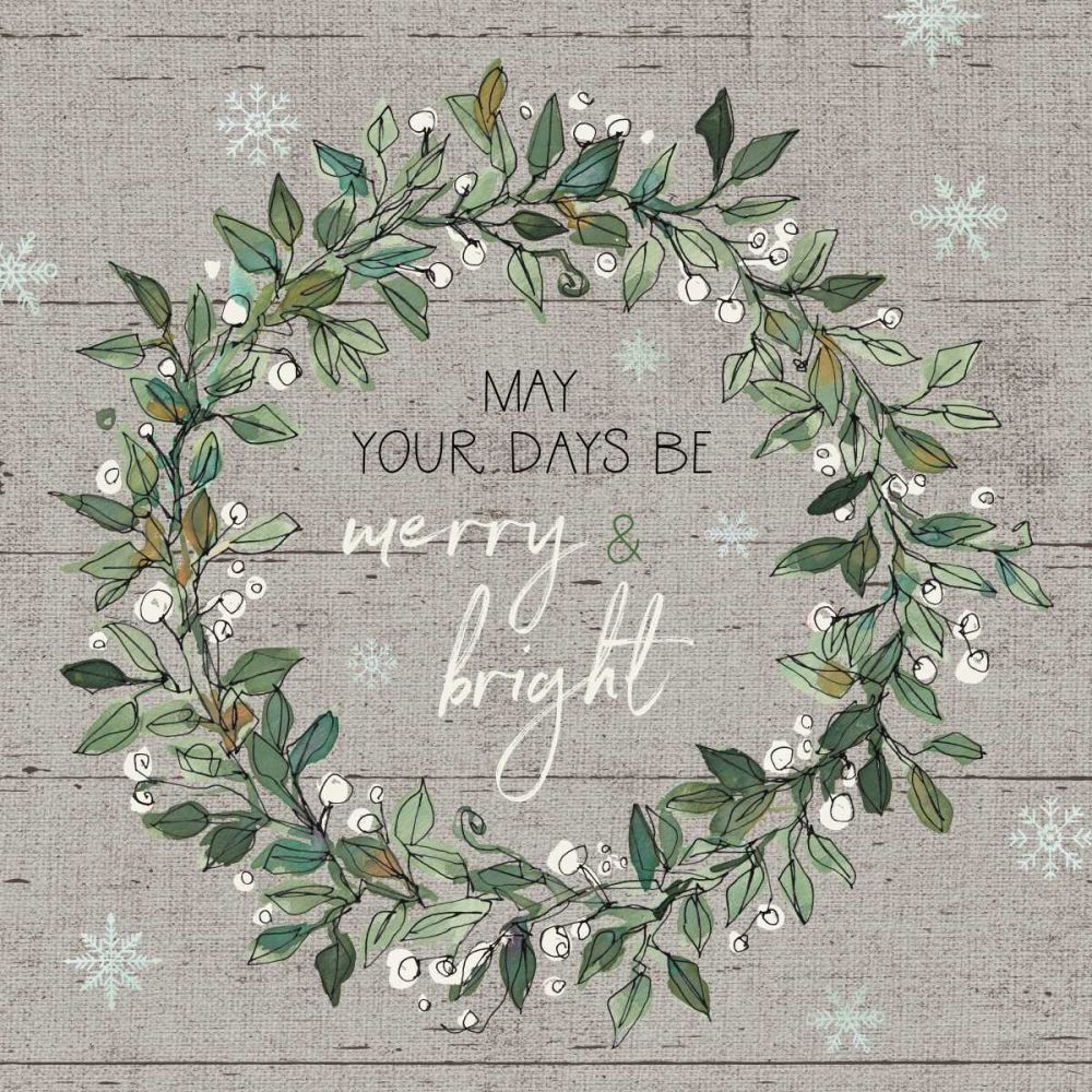 Holiday on the Farm IX - Merry and Bright art print by Anne Tavoletti for $57.95 CAD