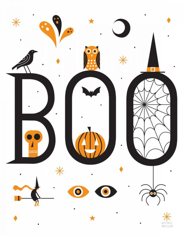 Boo Bright White art print by Michael Mullan for $57.95 CAD