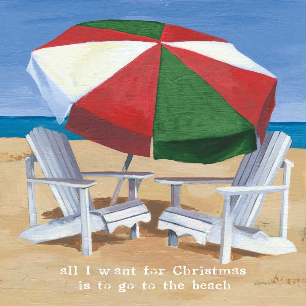 Christmas at the Beach III art print by Kathrine Lovell for $57.95 CAD