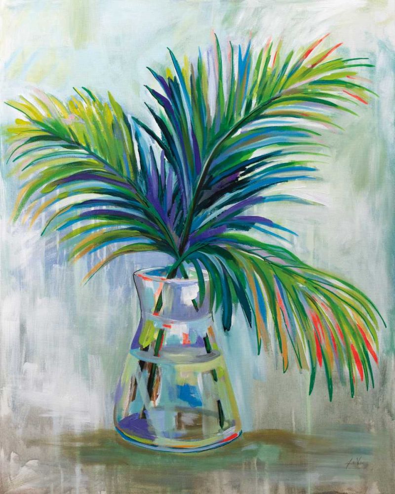 Palm Leaves I Red art print by Jeanette Vertentes for $57.95 CAD