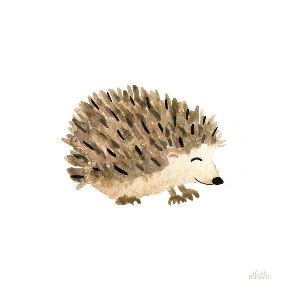 Woodland Whimsy Hedgehog art print by Laura Marshall for $57.95 CAD