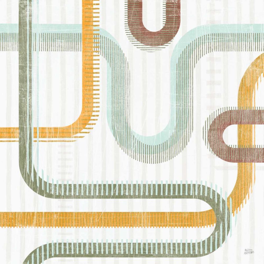 Subway Lines II art print by Melissa Averinos for $57.95 CAD