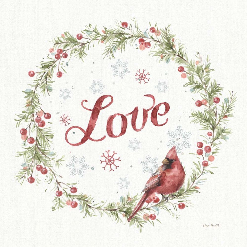 A Christmas Weekend VII Love art print by Lisa Audit for $57.95 CAD