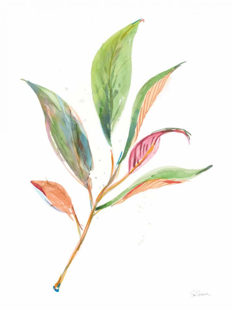 Washy Leaves II art print by Sue Schlabach for $57.95 CAD
