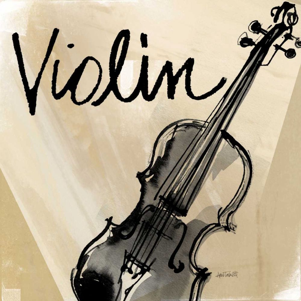 Violin Neutral art print by Anne Tavoletti for $57.95 CAD