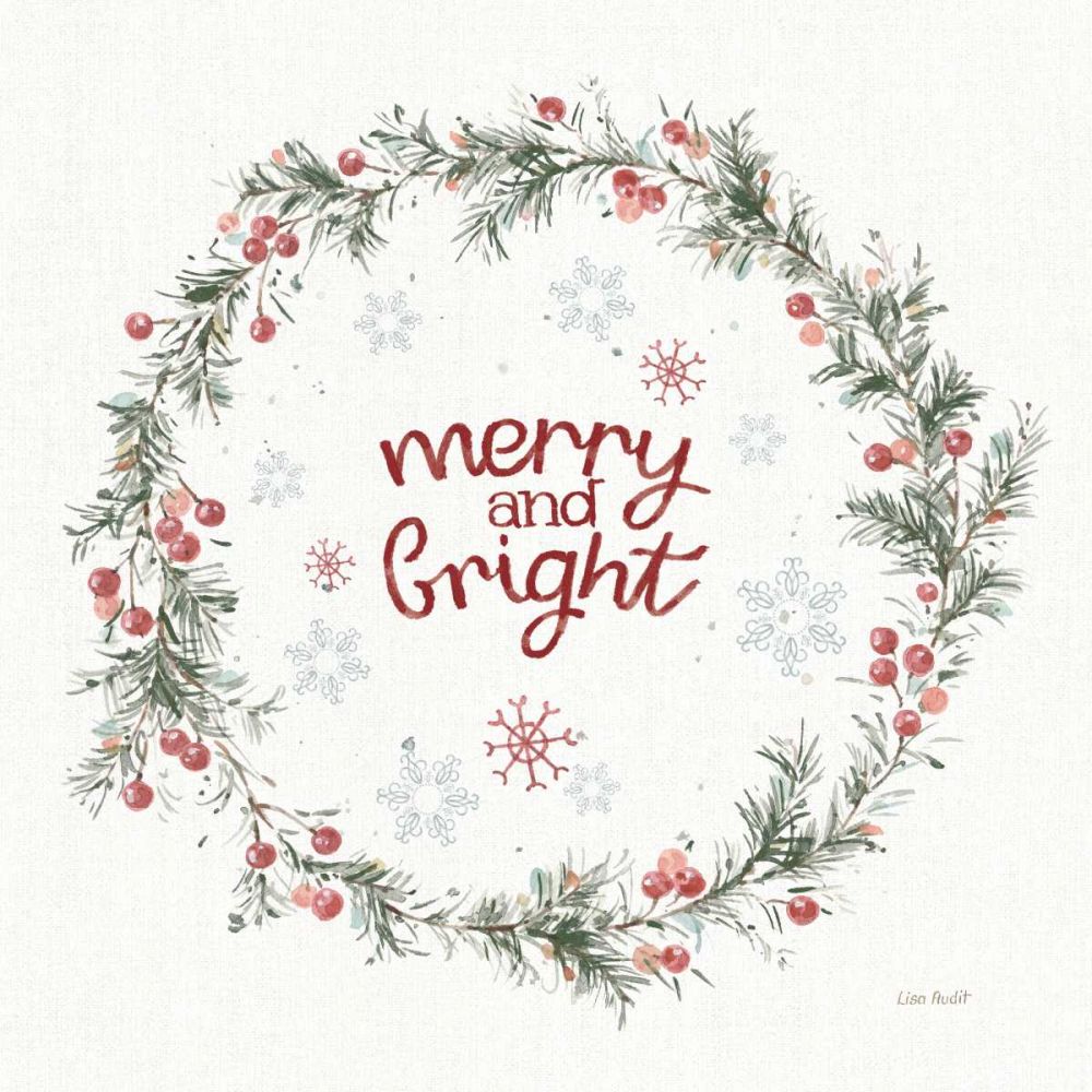 A Christmas Weekend Merry and Bright art print by Lisa Audit for $57.95 CAD