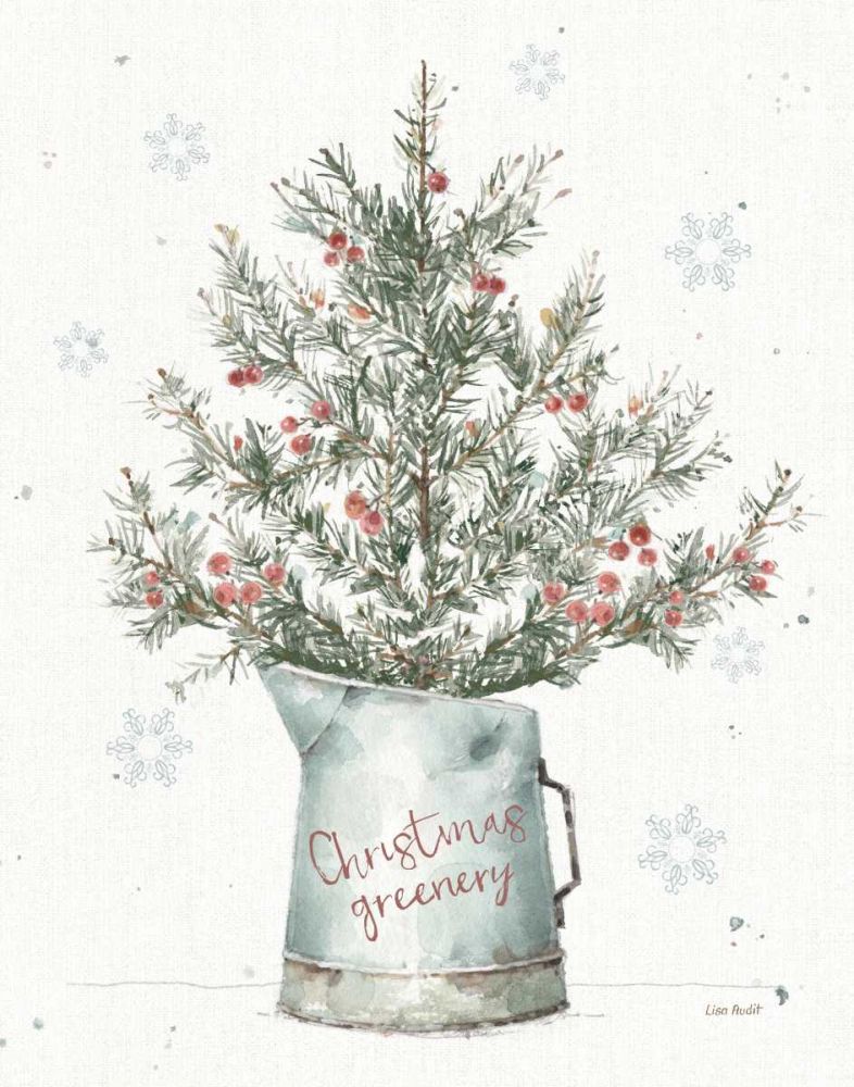 A Christmas Weekend II Greenery art print by Lisa Audit for $57.95 CAD