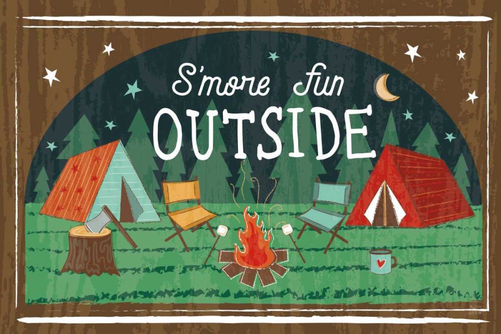 Comfy Camping VII art print by Melissa Averinos for $57.95 CAD