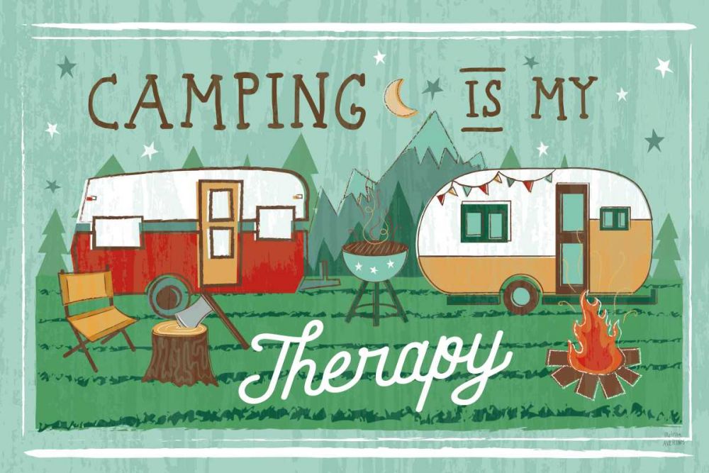 Comfy Camping VIII art print by Melissa Averinos for $57.95 CAD