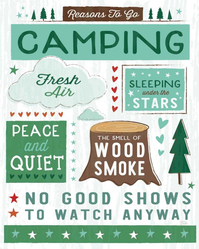 Comfy Camping XI art print by Melissa Averinos for $57.95 CAD