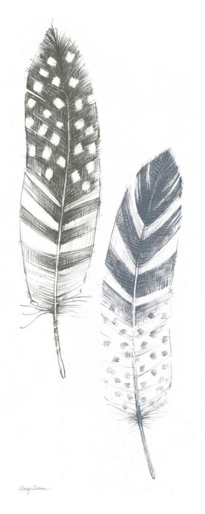 Feather Sketches VIII Blue Gray art print by Avery Tillmon for $57.95 CAD