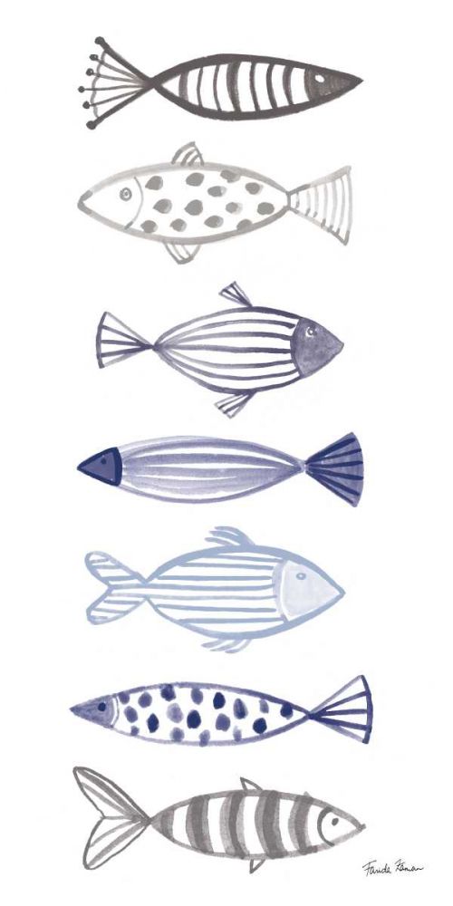 A School of Fish II art print by Farida Zaman for $57.95 CAD