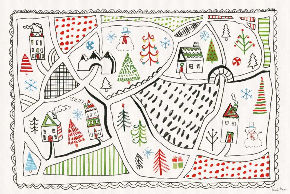 Neighborhood Holiday IV art print by Farida Zaman for $57.95 CAD