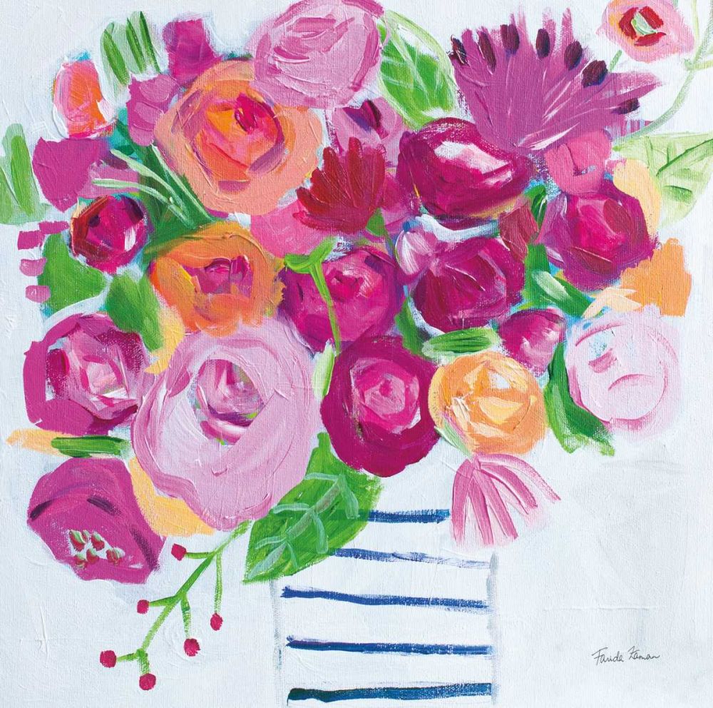 Pink Blossoms I art print by Farida Zaman for $57.95 CAD