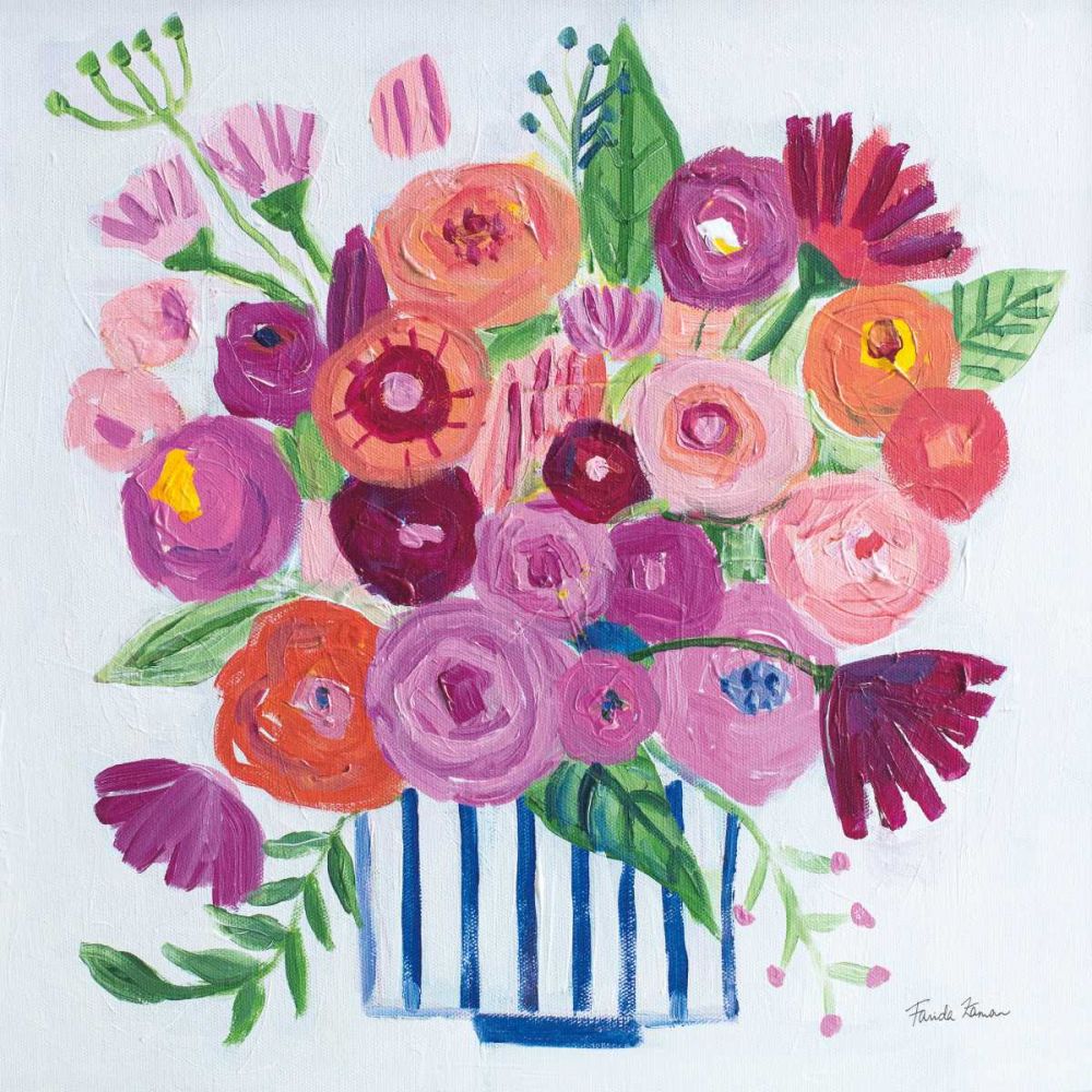Pink Blossoms II art print by Farida Zaman for $57.95 CAD