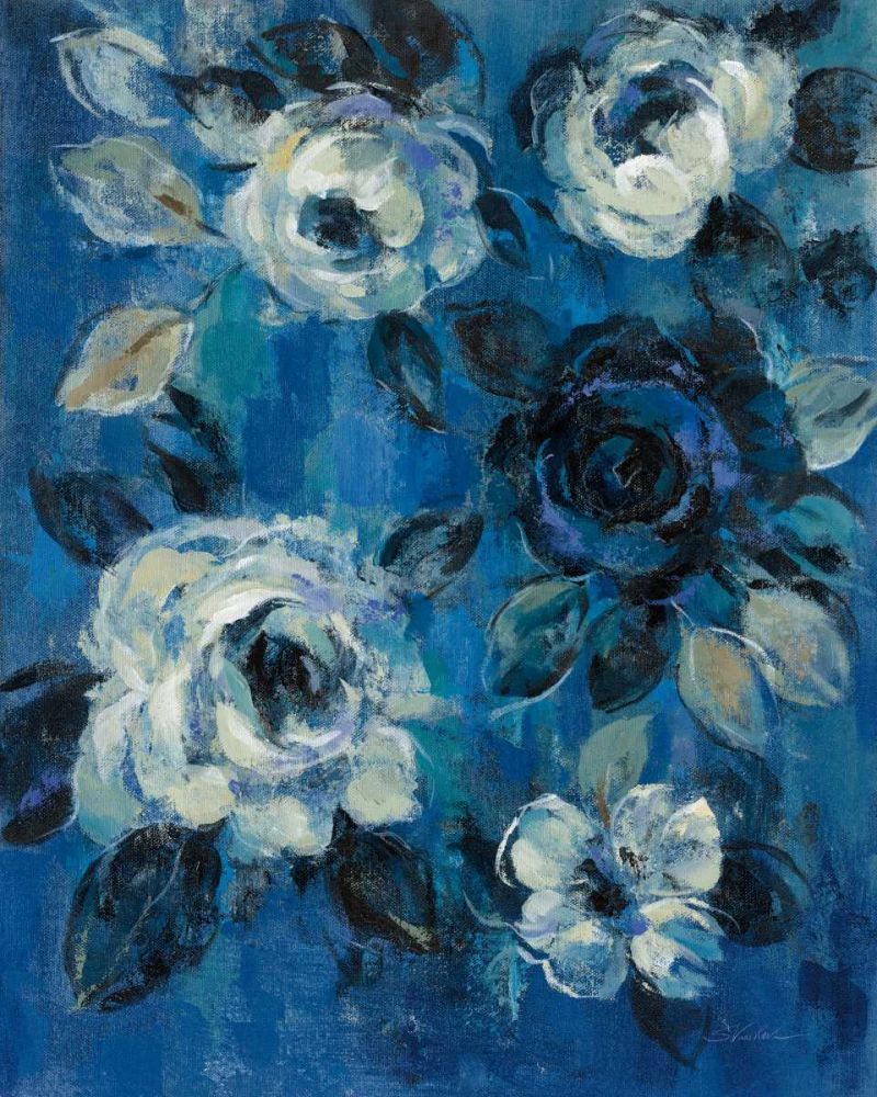 Loose Flowers on Blue II art print by Silvia Vassileva for $57.95 CAD