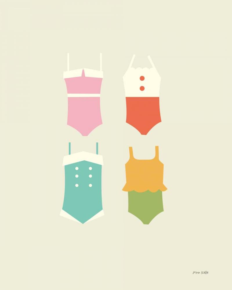 Summer Bathing Suits art print by Ann Kelle for $57.95 CAD