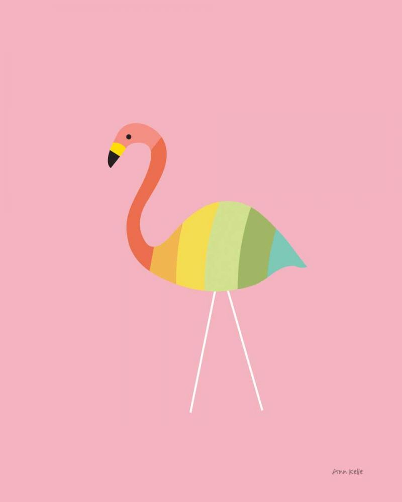 Flamingo Colors art print by Ann Kelle for $57.95 CAD