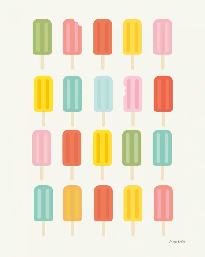 Colorful Popsicles art print by Ann Kelle for $57.95 CAD