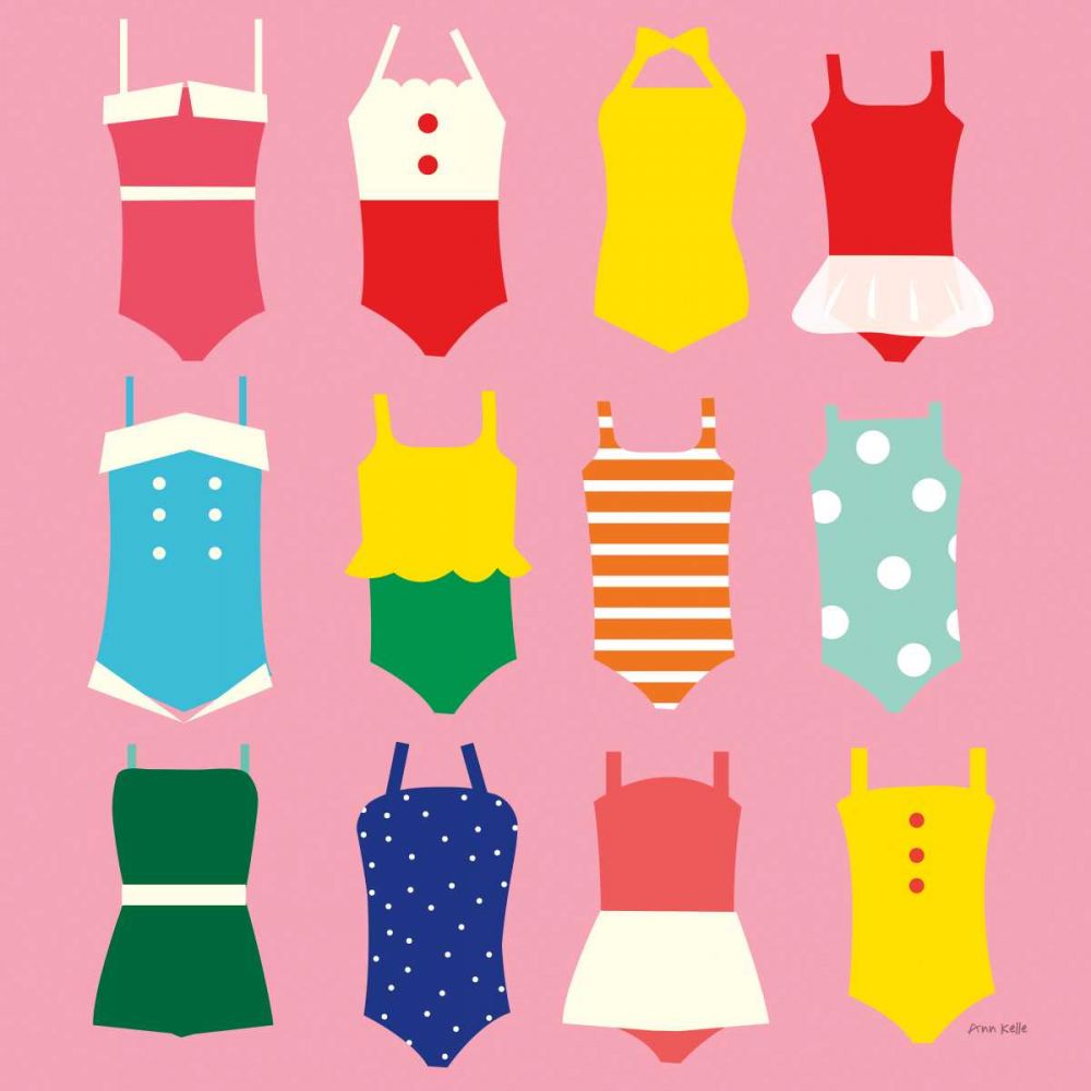 Bathing Suits Galore art print by Ann Kelle for $57.95 CAD
