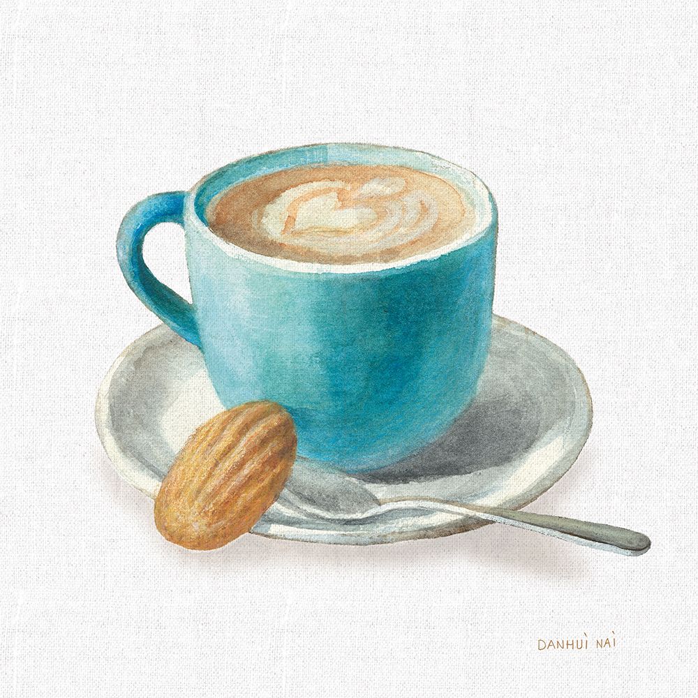 Wake Me Up Coffee I Linen art print by Danhui Nai for $57.95 CAD