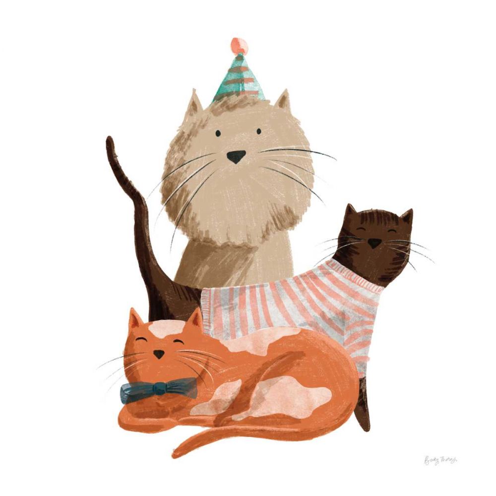 Picnic Pets Cats II art print by Becky Thorns for $57.95 CAD