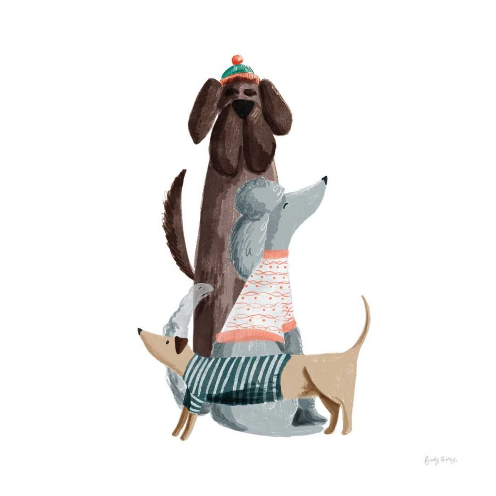 Picnic Pets Dogs II art print by Becky Thorns for $57.95 CAD