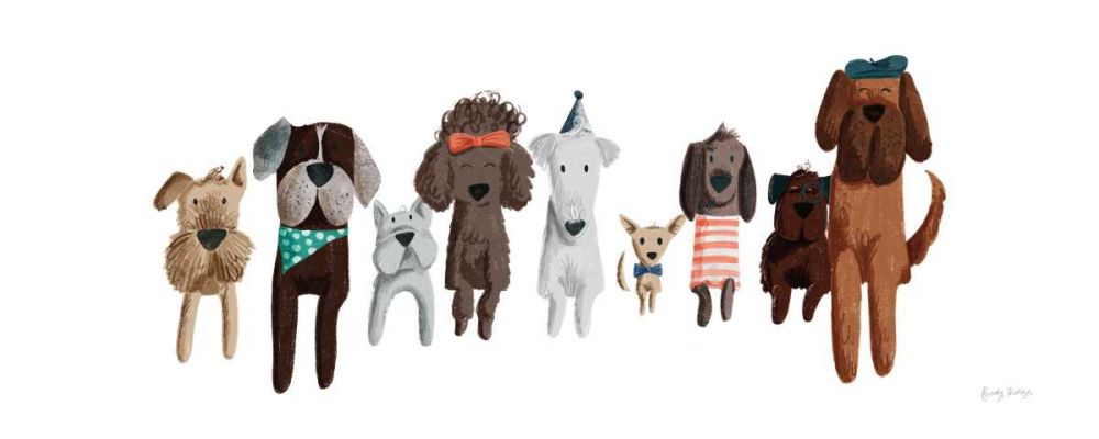Picnic Pets Dogs III art print by Becky Thorns for $57.95 CAD