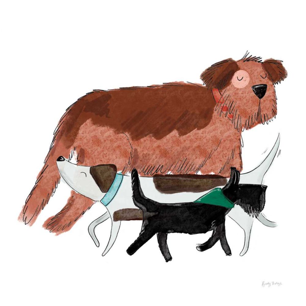 Playful Pets Dogs II art print by Becky Thorns for $57.95 CAD