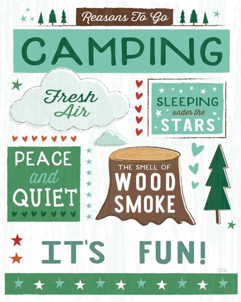 Comfy Camping XI Fun art print by Melissa Averinos for $57.95 CAD