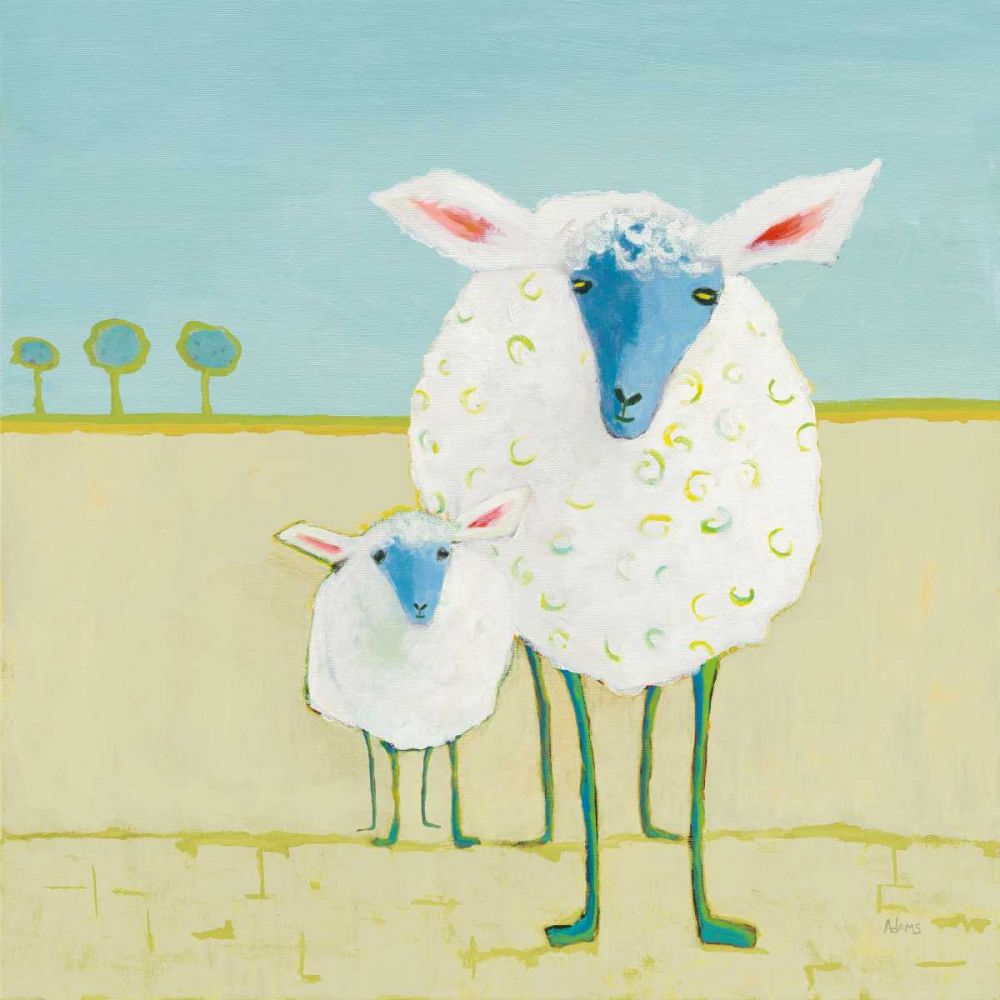 Colorful Sheep art print by Phyllis Adams for $57.95 CAD