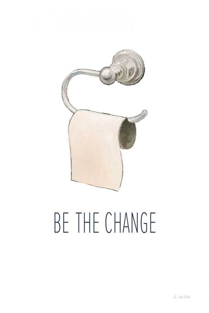 Be the Change Navy art print by James Wiens for $57.95 CAD