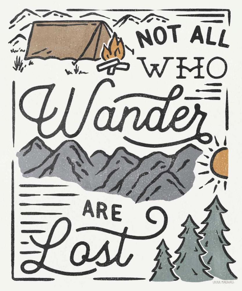 Adventurous V Wander art print by Laura Marshall for $57.95 CAD