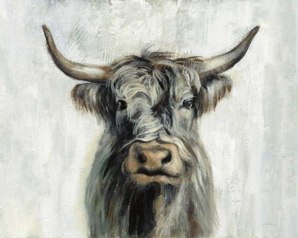 Highland Cow Horizontal art print by Silvia Vassileva for $57.95 CAD